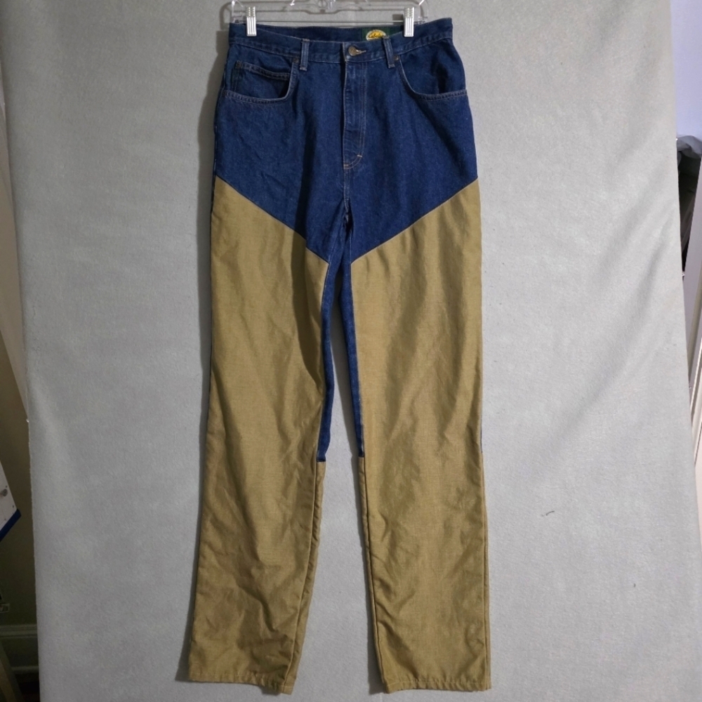 VTG Cabelas Mens Roughneck Brush Guard Jeans 94-1125 Size 32 Long